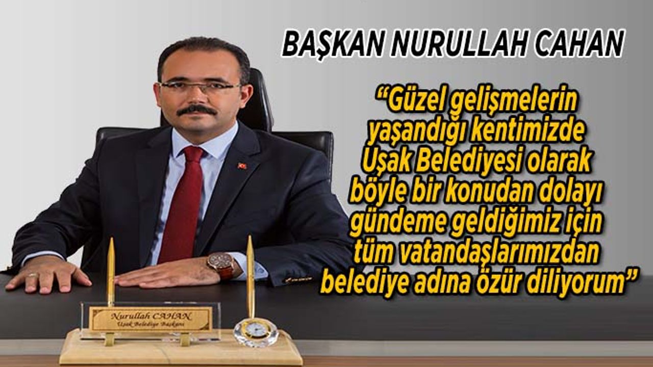 Başkan Cahan Yaşanan Gelişmeler hakkında açıklama yaptı
