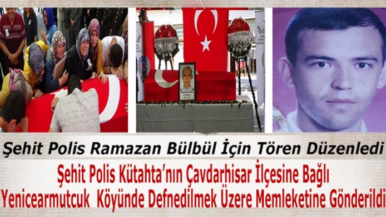 Uşak'ta Şehit Polis İçin Tören Düzenlendi