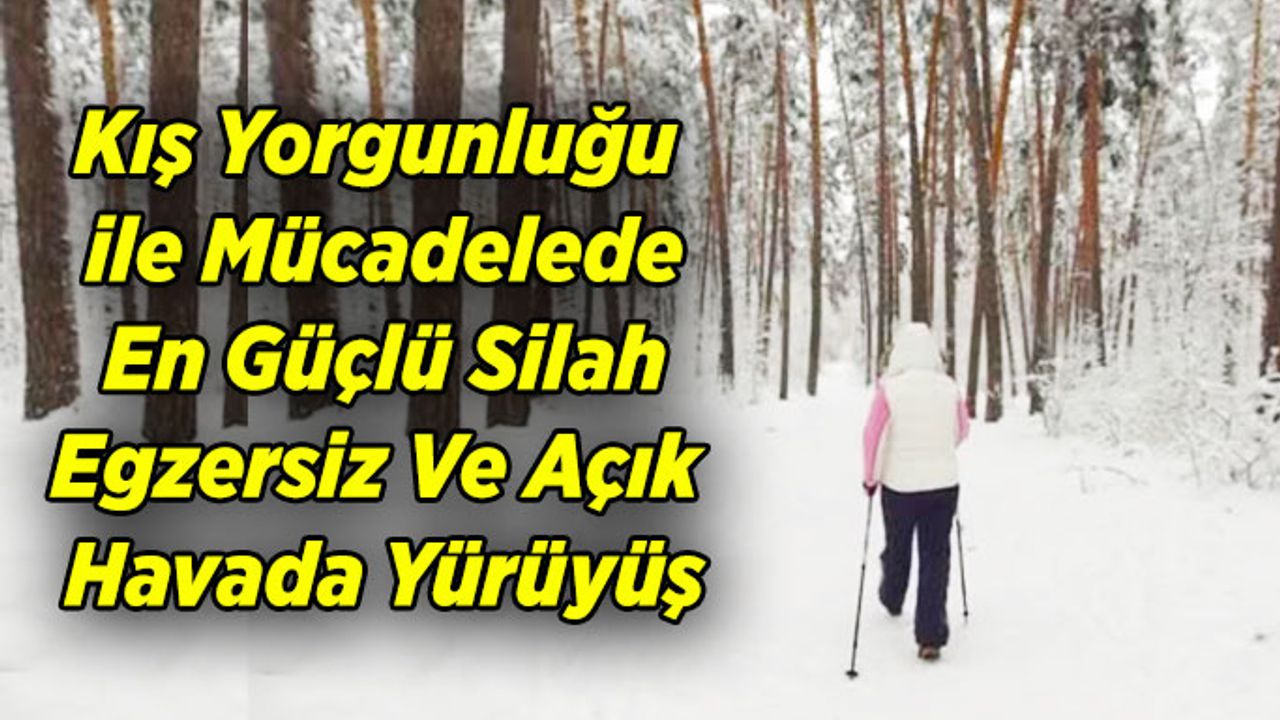 Egzersiz Ve Açık Havada Yürüyüş Kış Yorgunluğunun Silahı