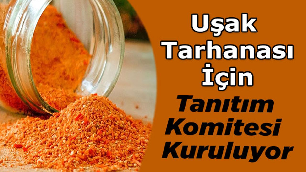 Uşak Tarhanasını Tanıtmak İçin Komisyon Kuruldu