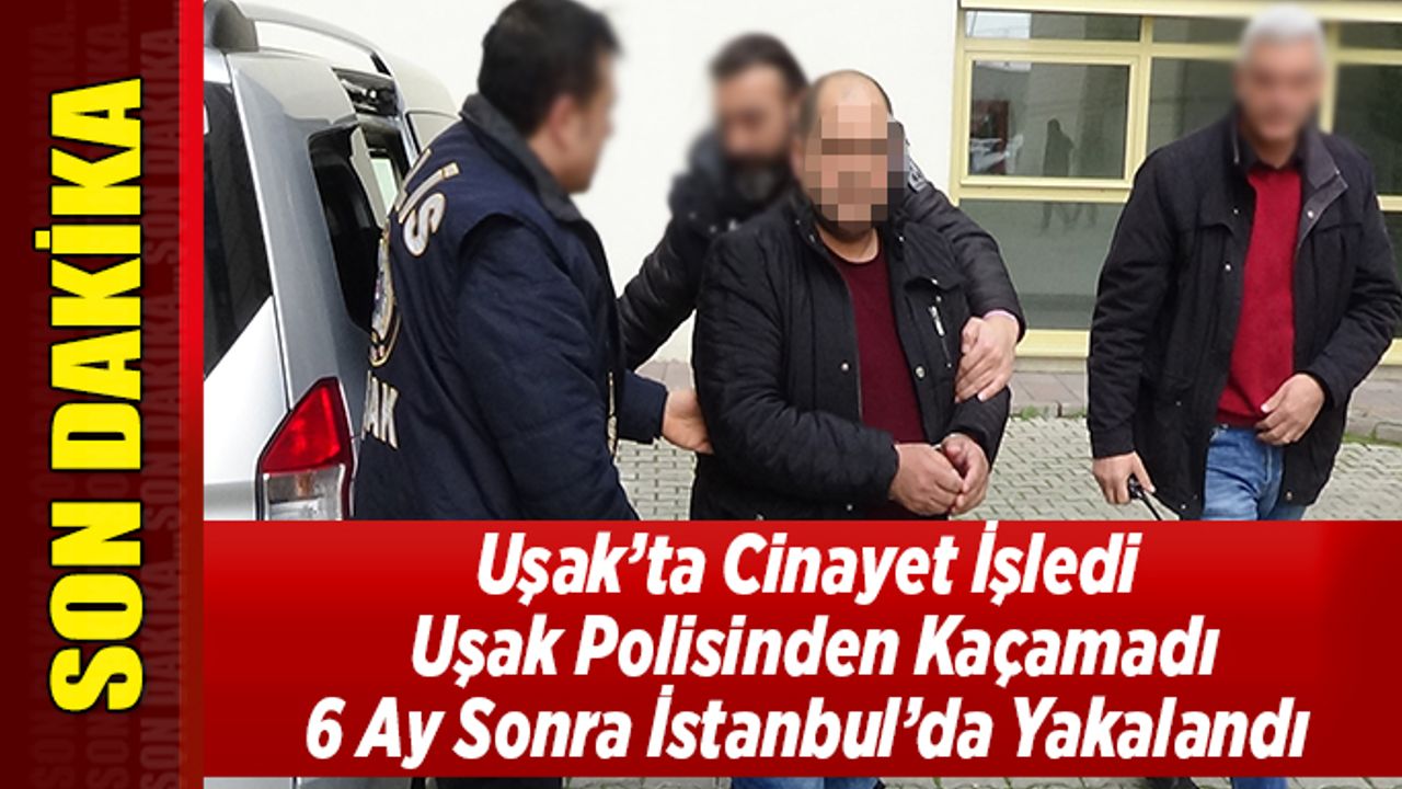 Uşak’ta cinayet işledi, 6 Ay sonra İstanbul’da yakalandı