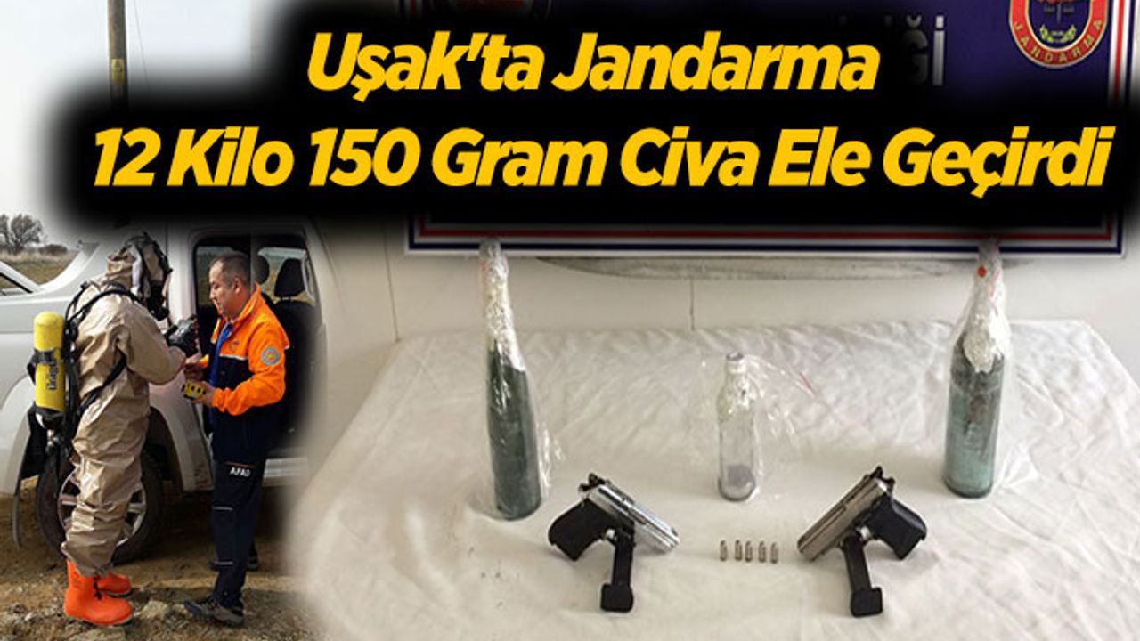 Uşak'ta Jandarma 12 Kilo 150 Gram Civa Ele Geçirdi