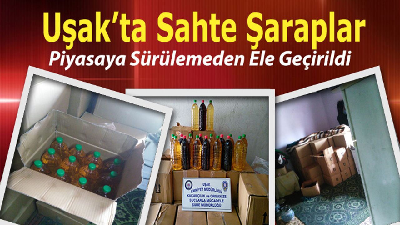 Sahte Şaraplar Piyasaya Sürülemeden Ele Geçirildi