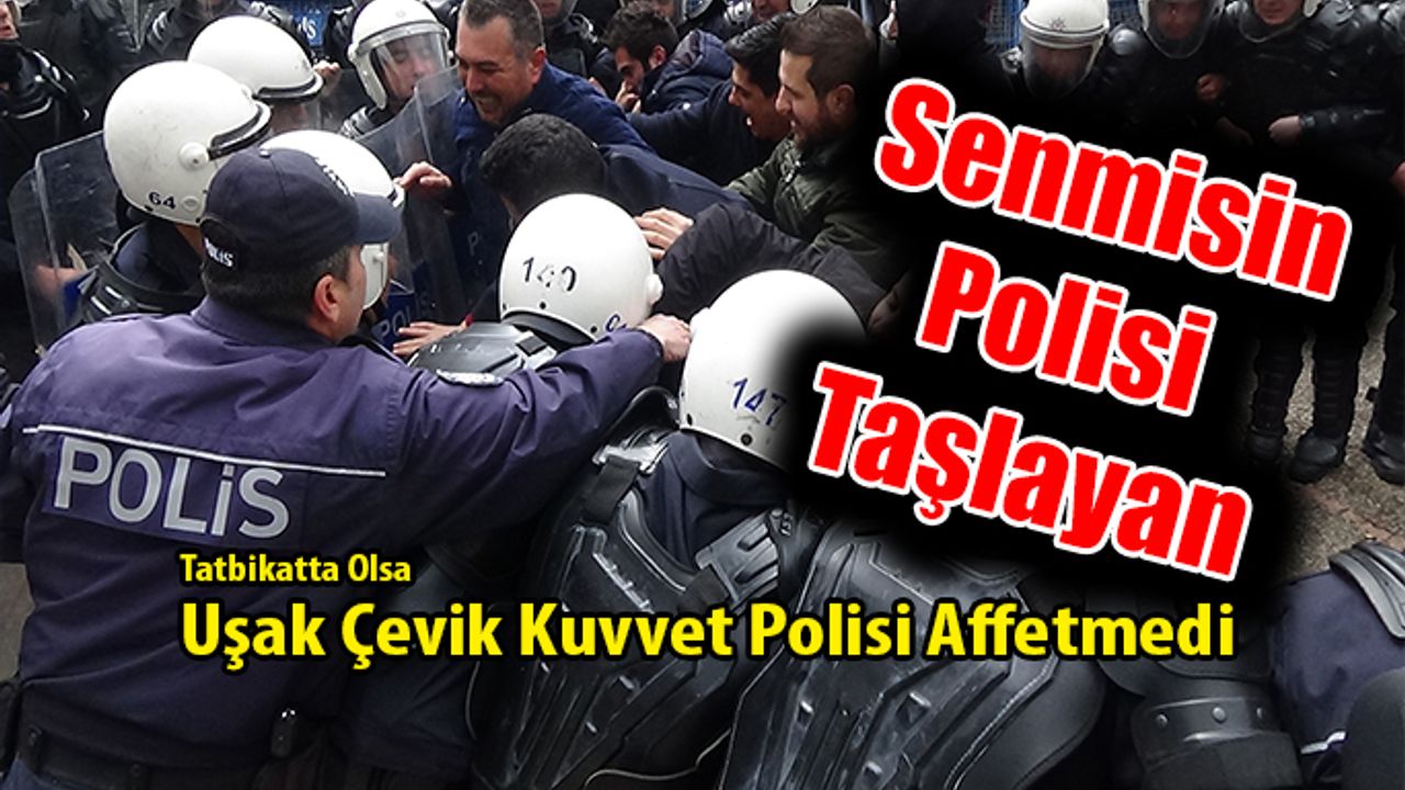 Uşak'ta Çevik Kuvvet Gerçeğini Aratmayan Tatbikat Gerçekleştirdi