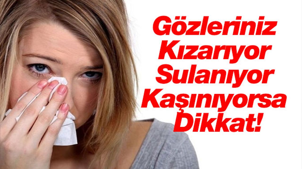 Gözleriniz Kızarıyor, Sulanıyor ve Kaşınıyorsa Dikkat!
