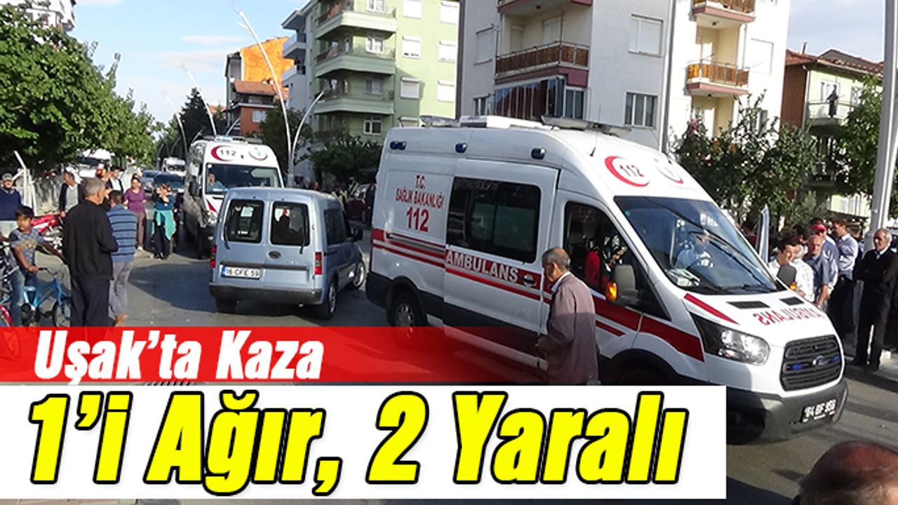 Motosiklet ile öğrenci servisi çarptı; 1’i ağır 2 yaralı