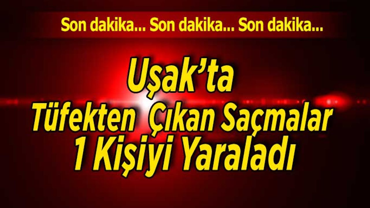 Uşak’ta Tüfekten Çıkan Saçmalar ile 1 Kişi Yaralandı