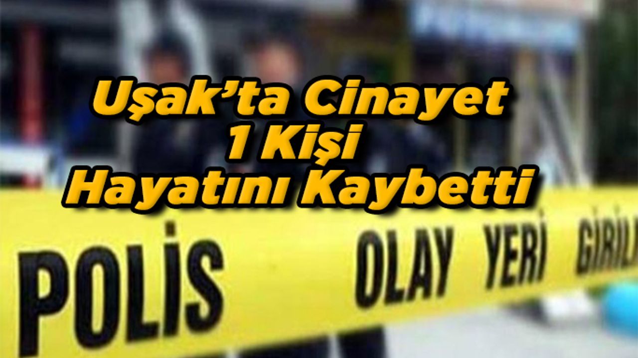 Uşak'ta alacak kavgası kanlı bitti; 1 ölü