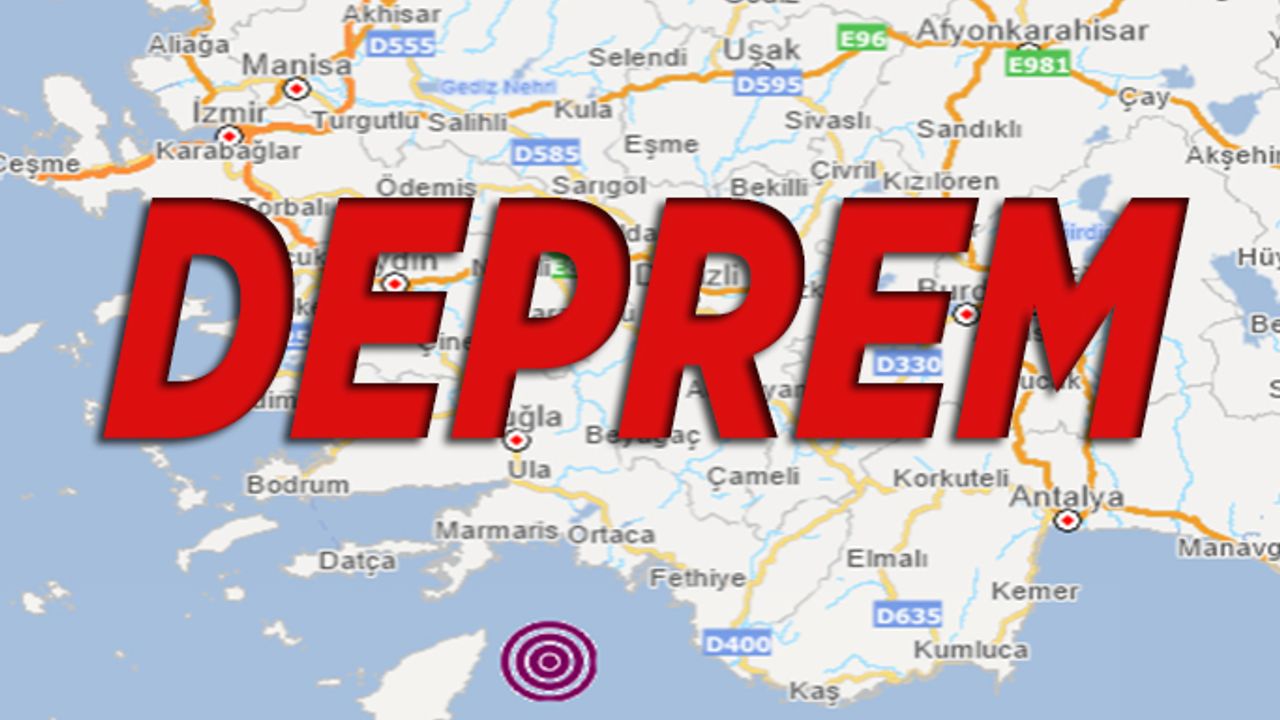 Akdeniz'de 5,0 büyüklüğünde korkutan deprem