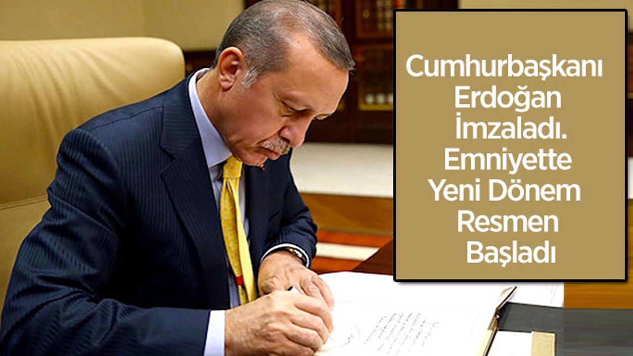 Cumhurbaşkanlığı kararıyla Emniyet'te yeni şube müdürlüğü kuruldu
