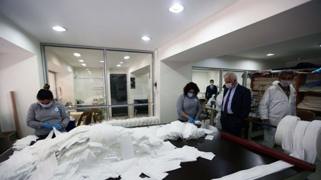 Muğla Büyükşehir 5 günde 12 bin maske üretti