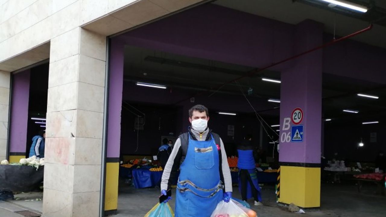 Pazarlarda ‘Sen gelme biz sana geliriz’ projesiyle evlere servis başladı