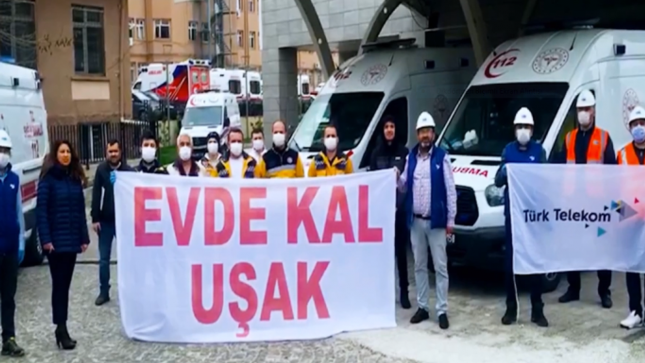Uşak 112'den EVDE KAL UŞAK çağrısı