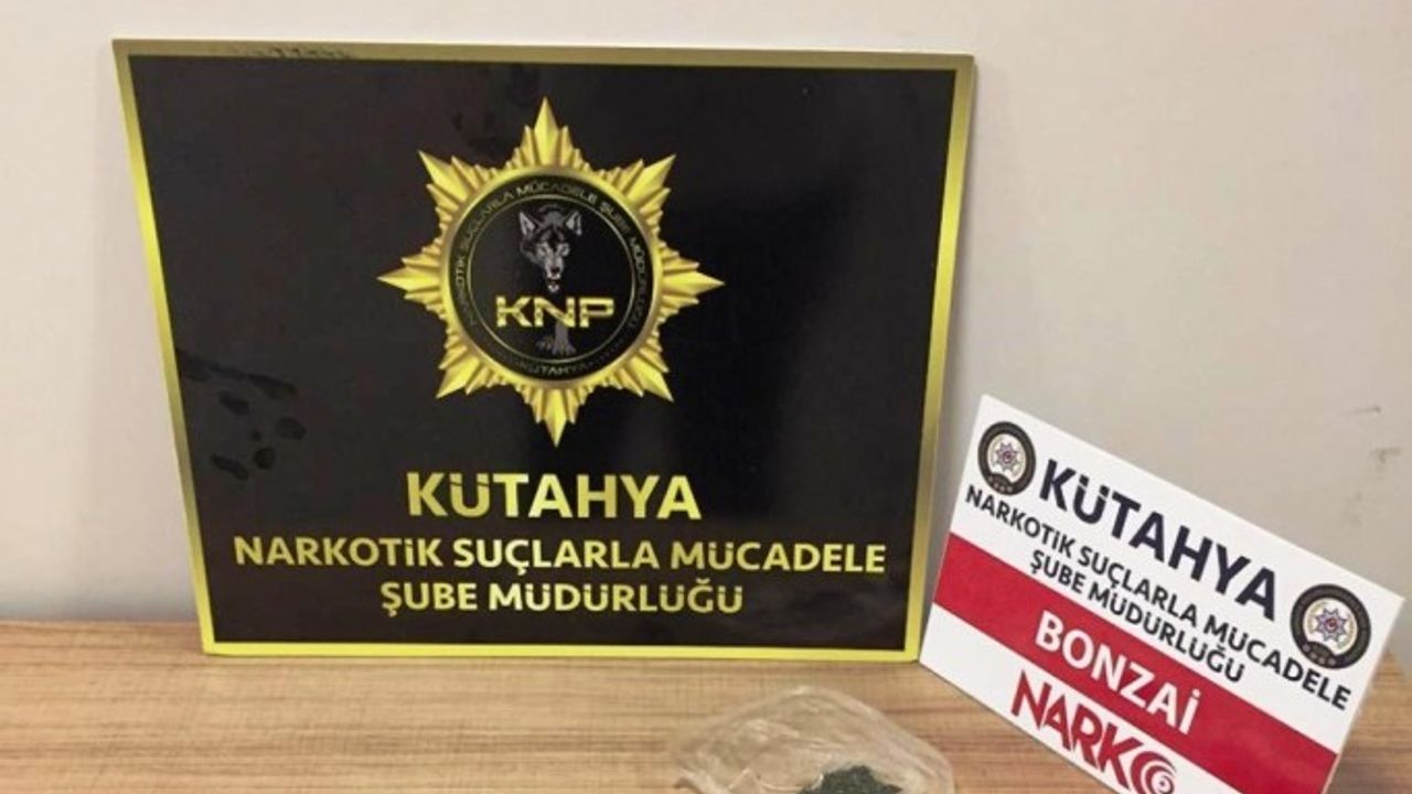Kütahya’da uyuşturucu madde ticareti yaptığı iddiasıyla bir zanlı tutuklandı
