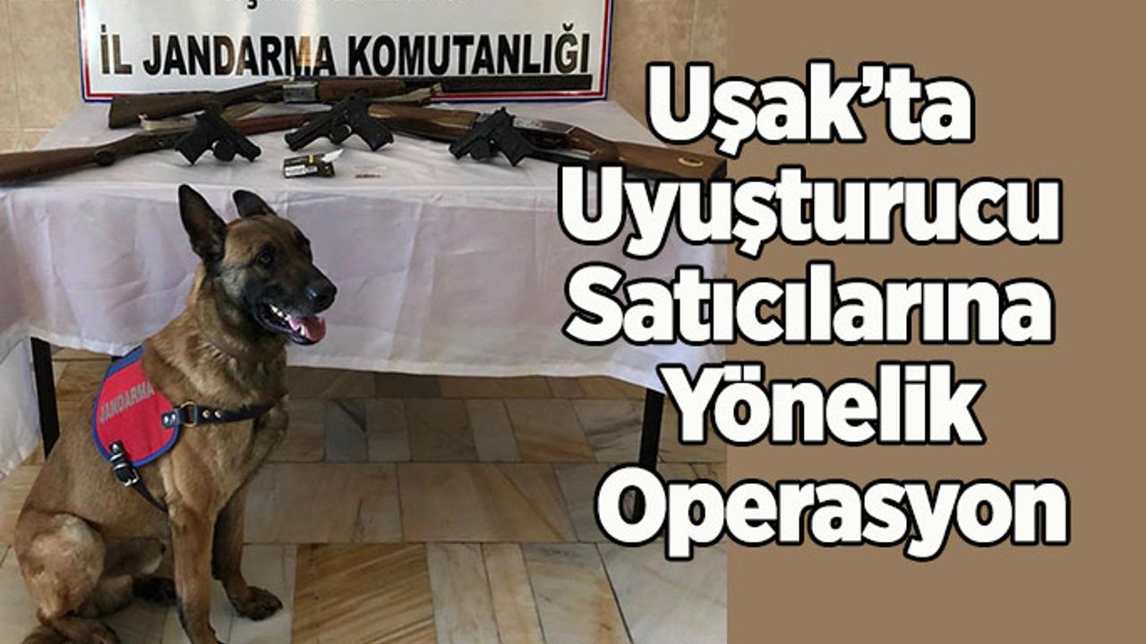 Uşak’ta Jandarmadan Uyuşturucu Satıcılarına Yönelik Operasyon