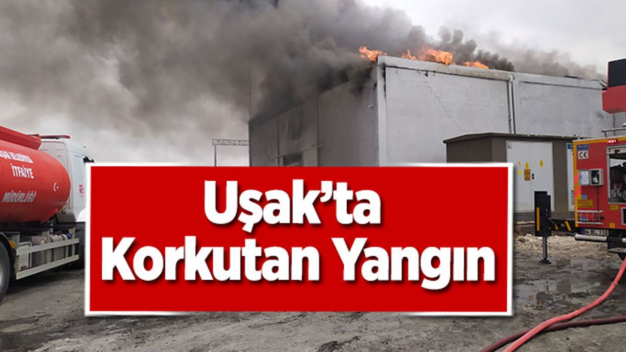 Uşak'ta Tekstil Fabrikasında Korkutan Yangın