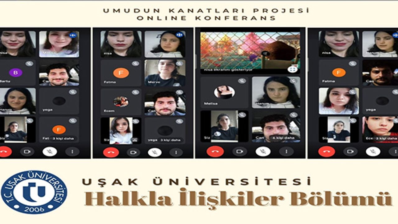 Uşak Üniversitesi öğrencilerinden UMUDUN KANATLARI  Projesi