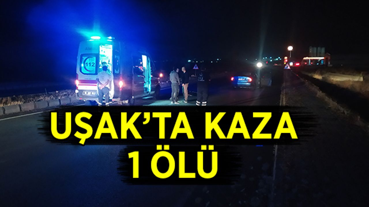 Uşak'ta Kaza, Otomobilin Çarptığı Yaya Yaşamını Yitirdi