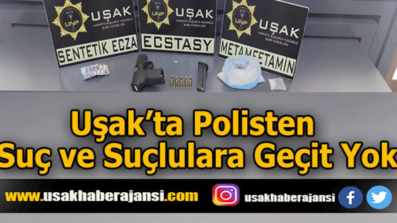 Uşak’ta Polisten Suç ve Suçlulara Geçit Yok