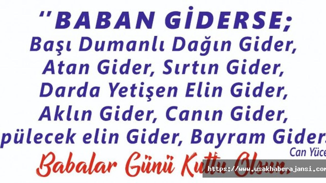 Uşak Polisinde Anlamlı Babalar Gününü Mesajı
