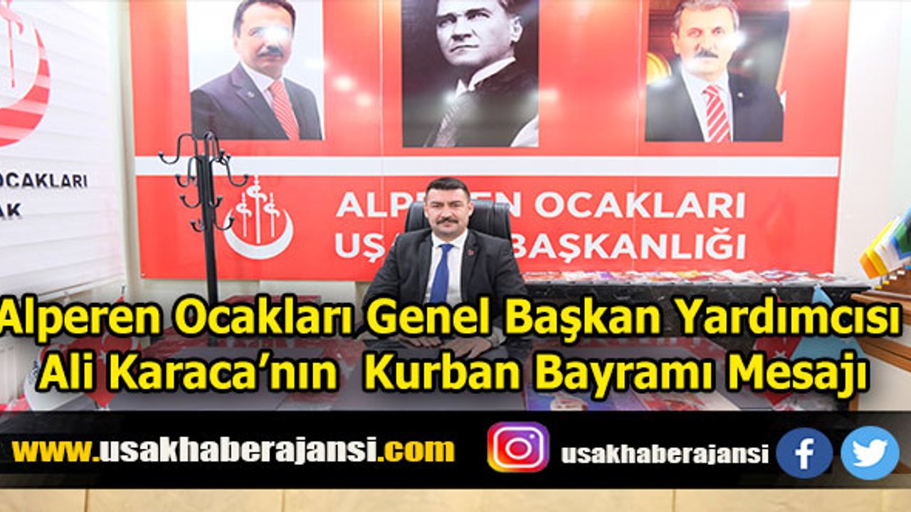 Alperen Ocakları Genel Başkan Yardımcısı Ali Karaca'nın Kurban Bayramı Mesajı