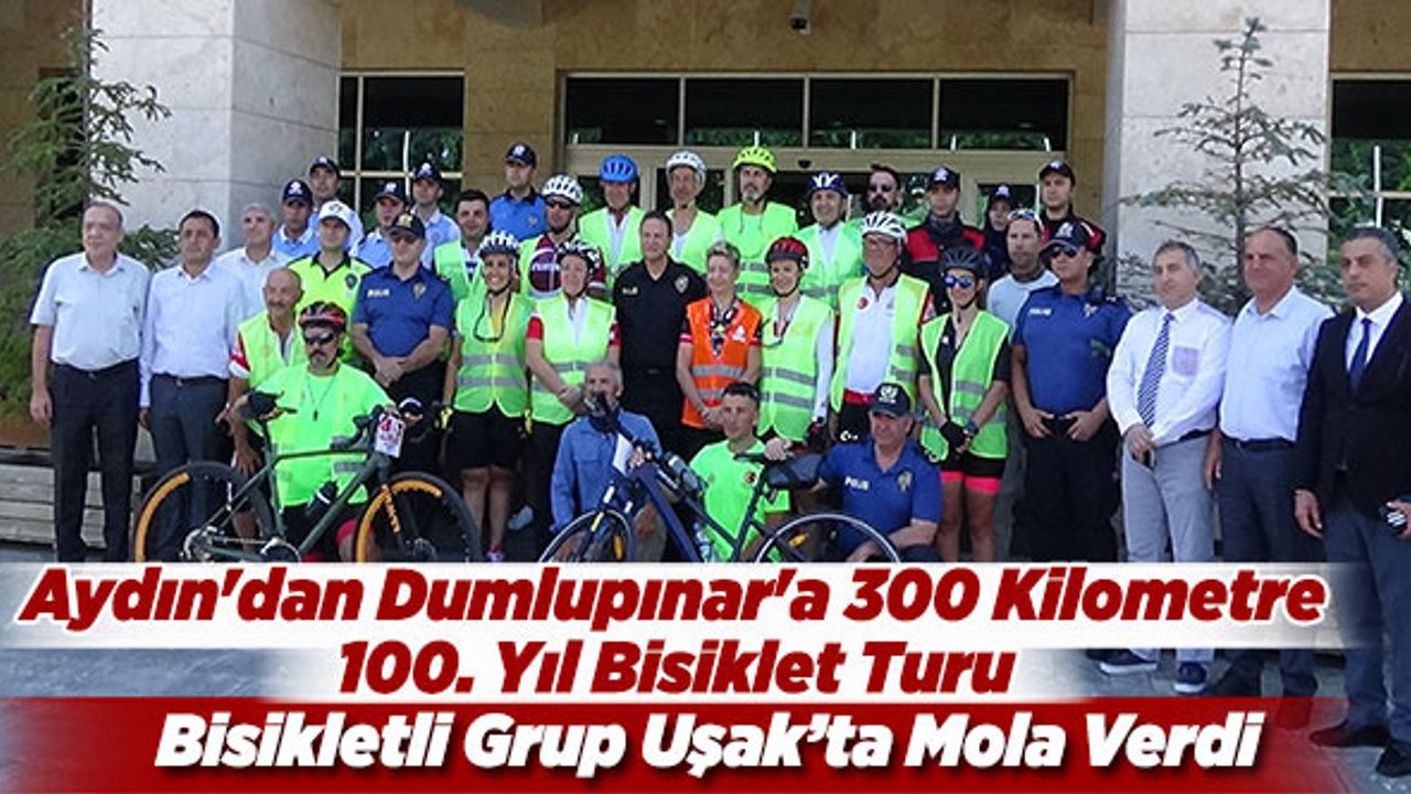 Dumlupınar'a Giden Bisikletçilere Emniyet Müdürü Gezer'den Anlamlı Jest