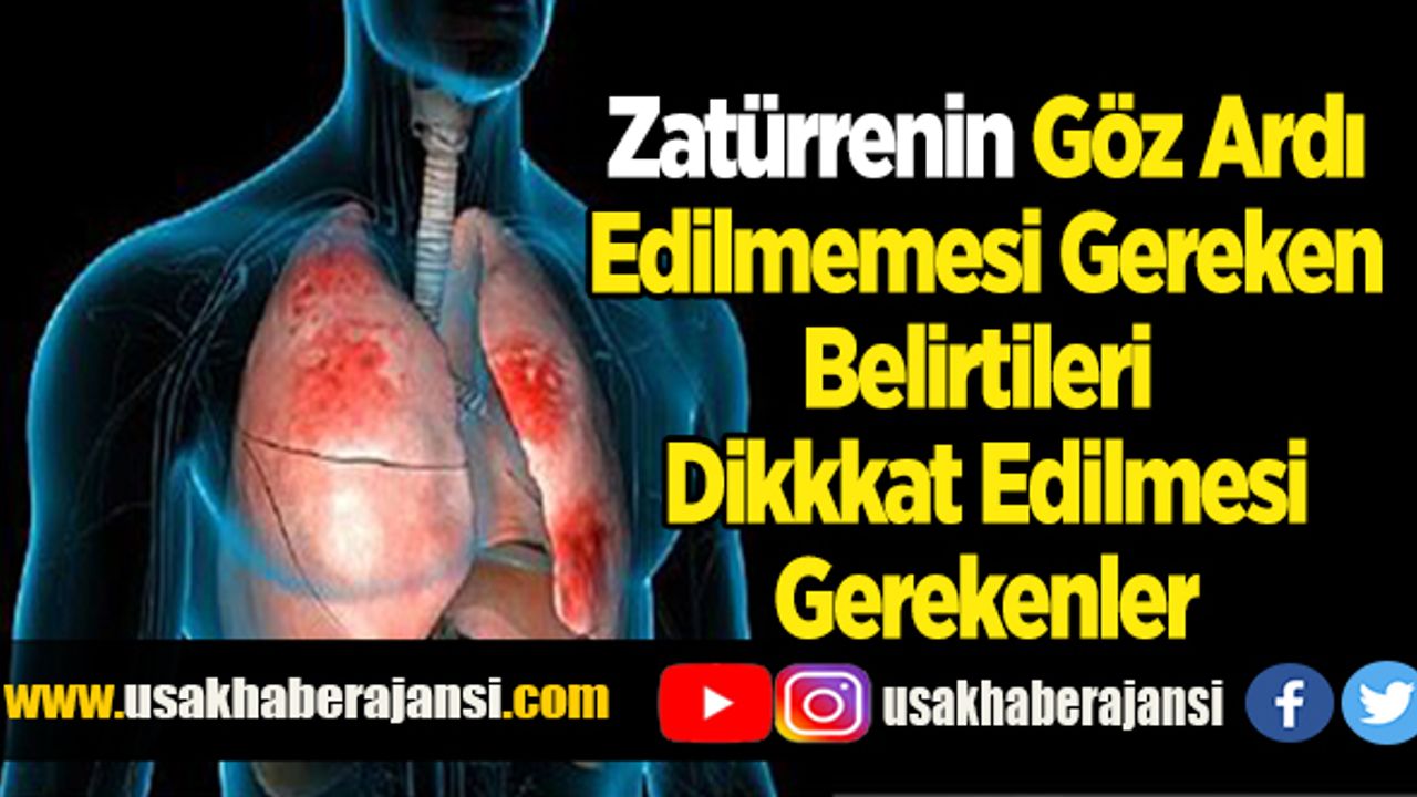 Zatürrenin Göz Ardı  Edilmemesi Gereken  Belirtileri   Dikkkat Edilmesi  Gerekenler