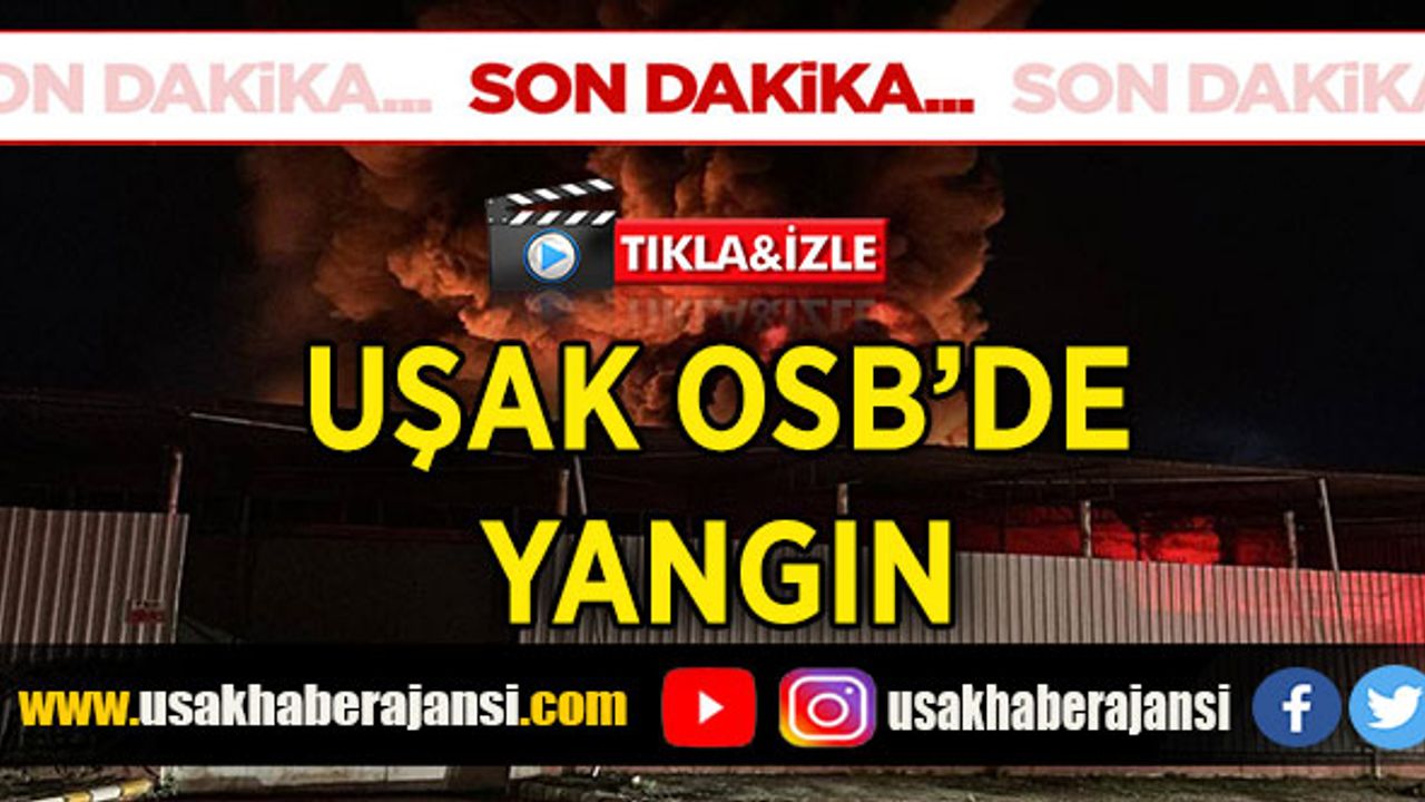 Uşak’ta Ki Yangında 2 Tekstil Fabrikası Zarara Uğradı