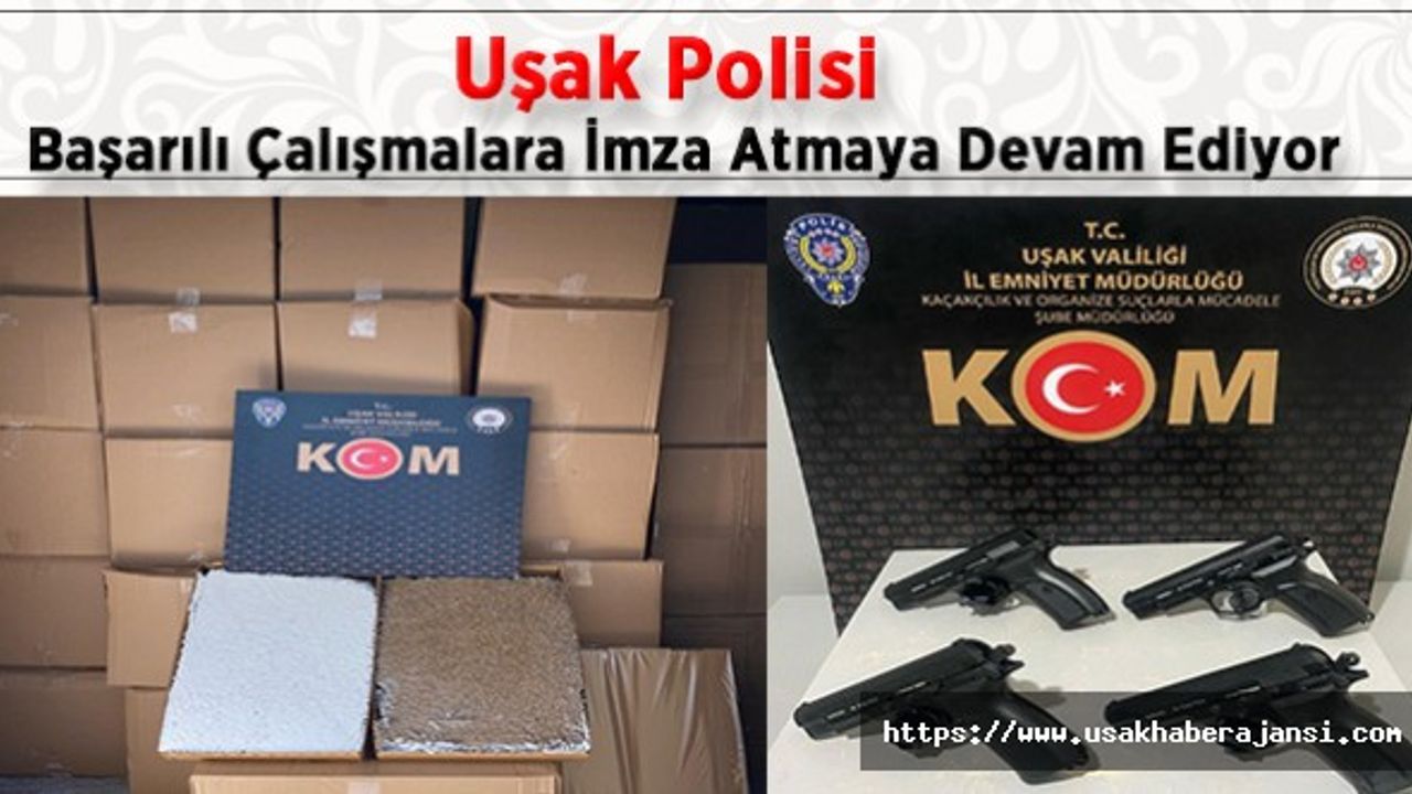 Uşak Polisi Başarılı Çalışmalara İmza Atmaya Devam Ediyor