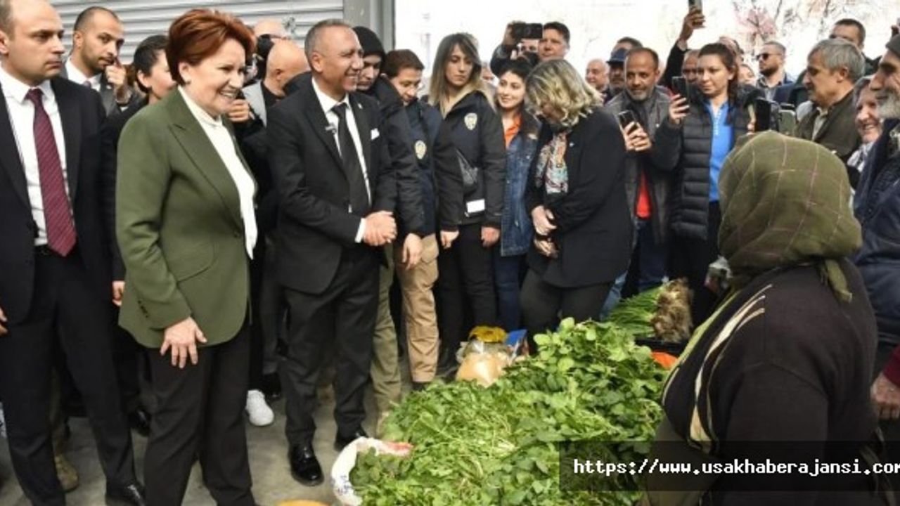 İYİ Parti Genel Başkanı Meral Akşener, Uşak Adayı Gür için destek istedi
