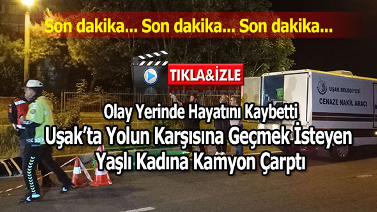 Yolun Karşısına Geçmek İsteyen Kadına Kamyon Çarptı, 1 Ölü