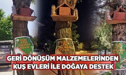 Üniversitesi Öğrencilerinden Örnek Proje: Geri Dönüşüm Malzemelerinden Kuş Evleri İle Doğaya Destek