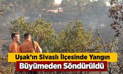 Uşak’ta makilik alanda çıkan yangın söndürüldü