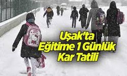 Uşak'ta 30 Aralık pazartesi günü okullar tatil edildi