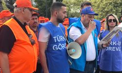 İŞCİLERDEN GEÇİM SIKINTISI PROTESTOSU