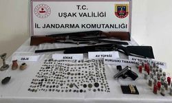 Uşak’ta Tarihi Eser Ve Ruhsatsız Silah Operasyonu