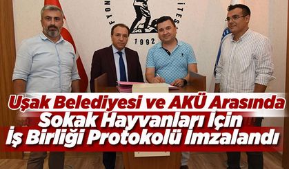 Uşak Belediyesi ve AKÜ Arasında Sokak Hayvanları İçin İş Birliği Protokolü İmzalandı