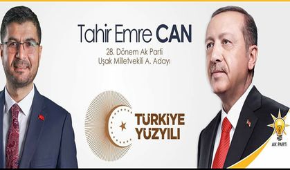 Uşak'ın Sevilen Simalarından Tahir Emre Can, Ak Parti’den Aday Adayı Oldu