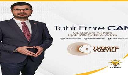 Genç ve tecrübeli… Hem Ak Parti’nin hem de Uşak’ın evladı Tahir Emre Can enerjisi ve birikimiyle memleketine ve gençliğe taze kan olacak