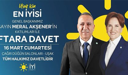 İyi Parti Genel Başkanı Akşener Uşak’a geliyor