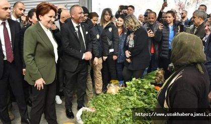 İYİ Parti Genel Başkanı Meral Akşener, Uşak Adayı Gür için destek istedi