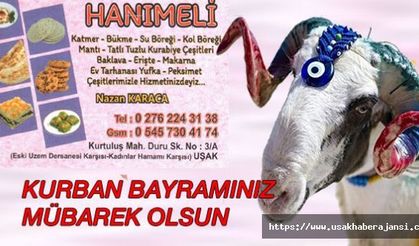 Hanımeli Nazan Karaca Kurban Bayramı Kutlama Mesajı