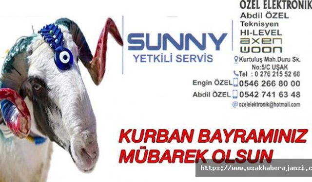 Abdil Özel Kurban Bayramı Kutlama mesajı