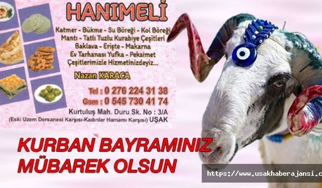 Hanımeli Nazan Karaca Kurban Bayramı Kutlama Mesajı