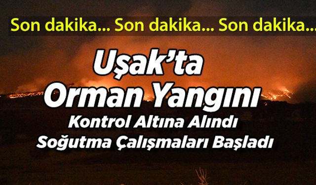 Uşak’ta ki Yangın Kontrol Altına Alındı