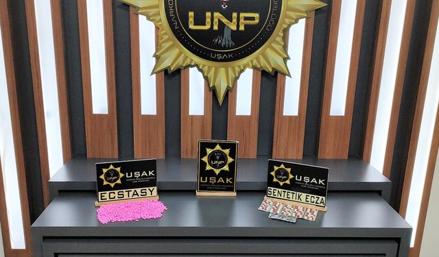 Uşak'ta zehir taciri 3 kişi tutuklandı