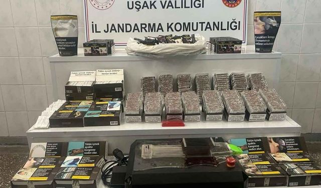 Uşak’ta Kaçak Sigara ve Sigara Ürünü Ele Geçirildi