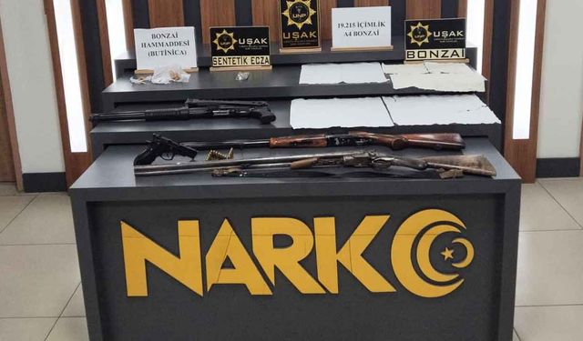 Uşak’ta Yasaklı Madde Operayonu 3 Tutuklama