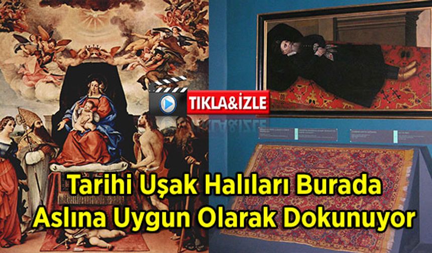 Tarihi Uşak Halıları Burada Aslına Uygun Olarak Dokunuyor