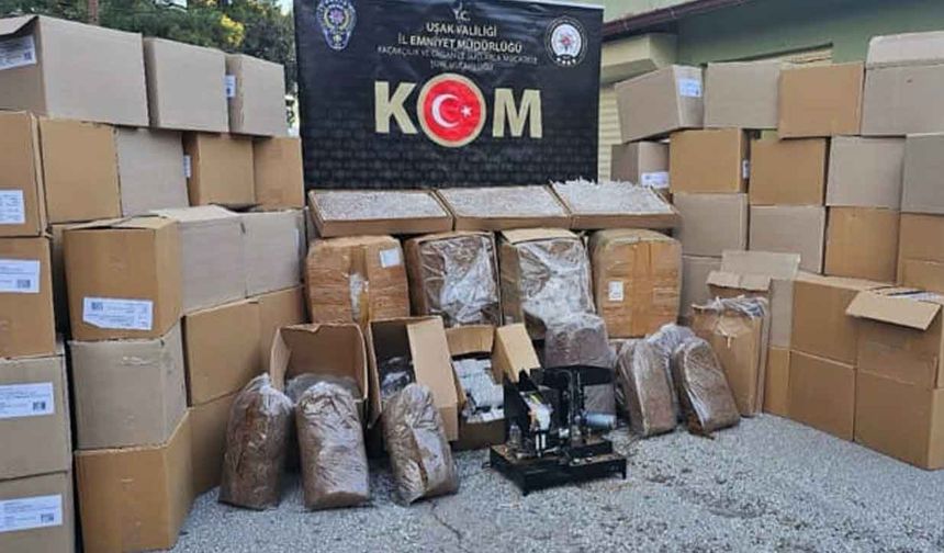 Uşak’ta Kaçakçılık Operasyonu
